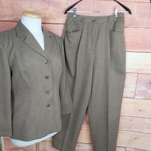 VINTAGE trio blazer high rise pants maxi skirt